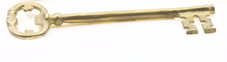 Sie sehen einen goldenen Schlüssel.