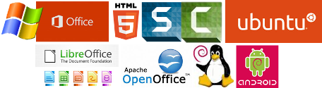 Die Logos der unterschiedlichsten Software.